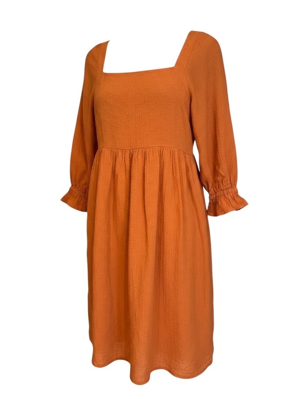 Madewell Orange Cotton Midi Dress Size 4